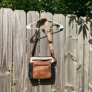 Stylish Brown and Black Bag